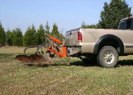 three point hitch on F-350 with 2 bottom plow